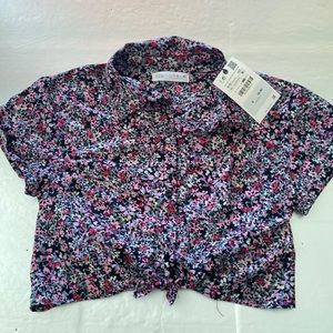 Zara flower blouse
